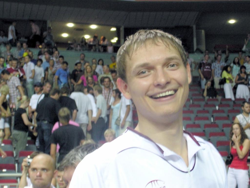 Krievija - Latvija (18) - Pāvels Veselovs pēc spēles pret Krievijas valstsvienību.
Autors: Foto: Ginta Alberte