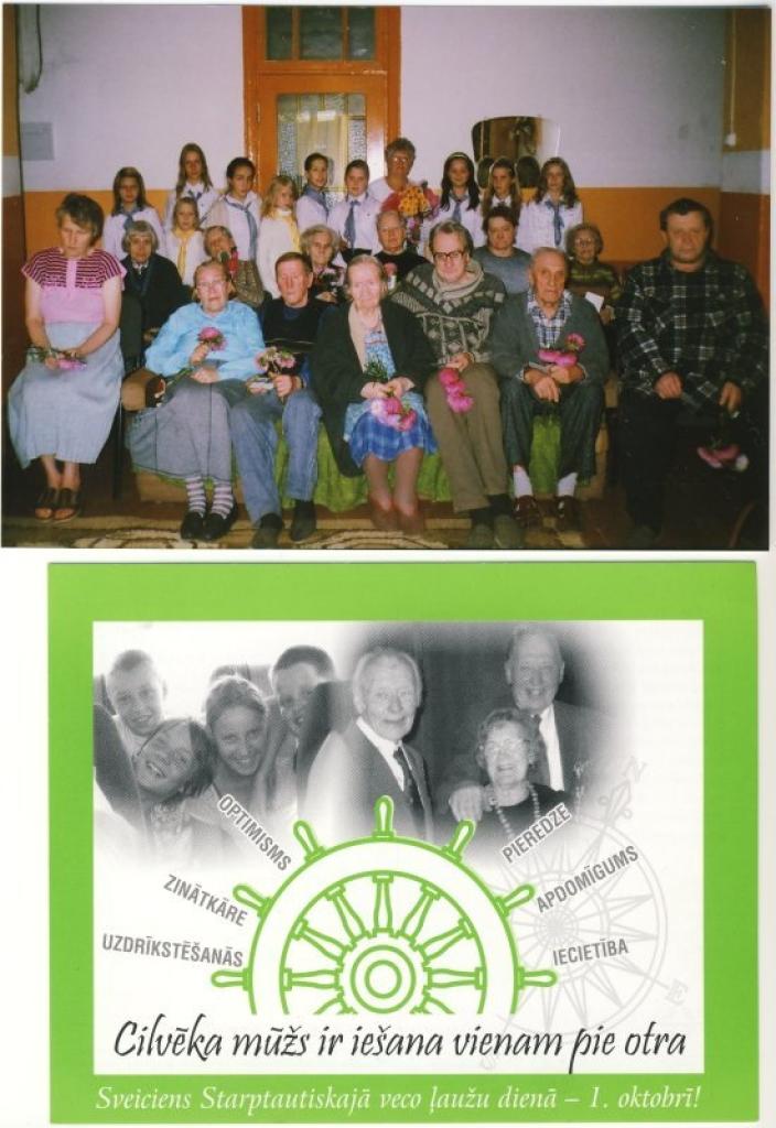 1.oktobrī - Gulbenes veco ļaužu mājas klienti.
Autors: Foto: no personiskā albuma