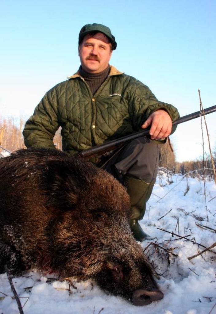Ojārs Nogobods savā mednieka mūžā meža cūkas nomedījis ne reizi vien, viņš neatteiktos kādreiz nomedīt arī kādu plēsēju. 
Autors: Foto: Gatis Bogdanovs