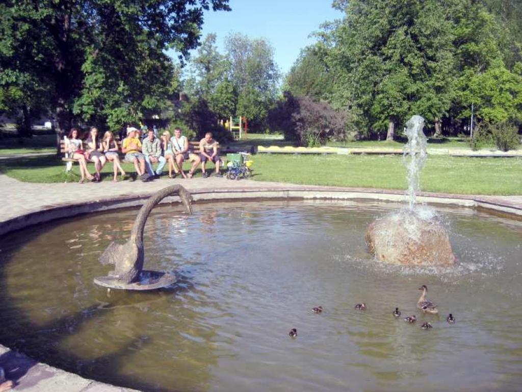 Svētdien Gulbīšu parka strūklakā mežapīle peldināja septiņus mazuļus, bet pirmdien viņa bērnus šurp neveda. Ģimene mitinājās privātmājas dīķī. Tur peldēja jau par vienu pīlēnu mazāk. Iespējams, viens mazulis kļuvis kaķim par barību. Ceļš līdz strūklakai ir bīstams.
Autors: Diāna Odumiņa