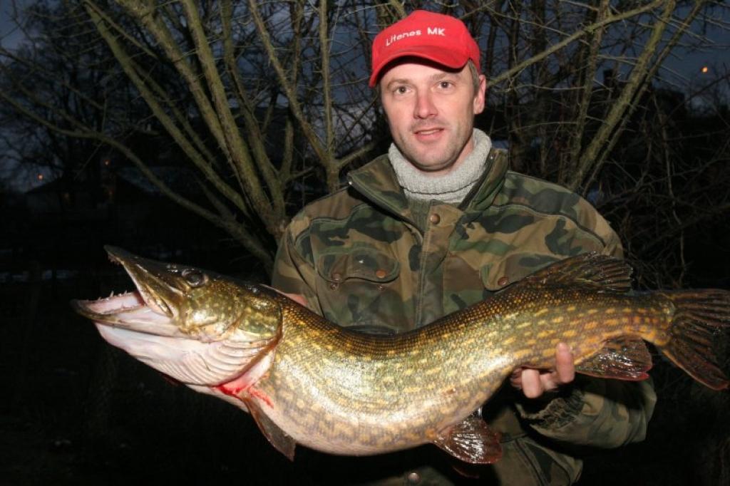 Mārim Zībergam pagājušajā sestdienā izdevās noķert 5,440 kilogramus smagu līdaku.
Autors: Gatis Bogdanovs