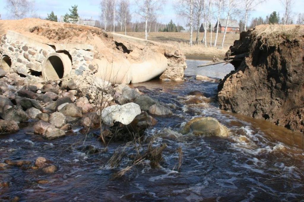 Ūdens pārrautā dambja salabošanai Galgauskas pagasta padomei nāksies rast naudu no ceļu fonda līdzekļiem.
Autors: Gatis Bogdanovs