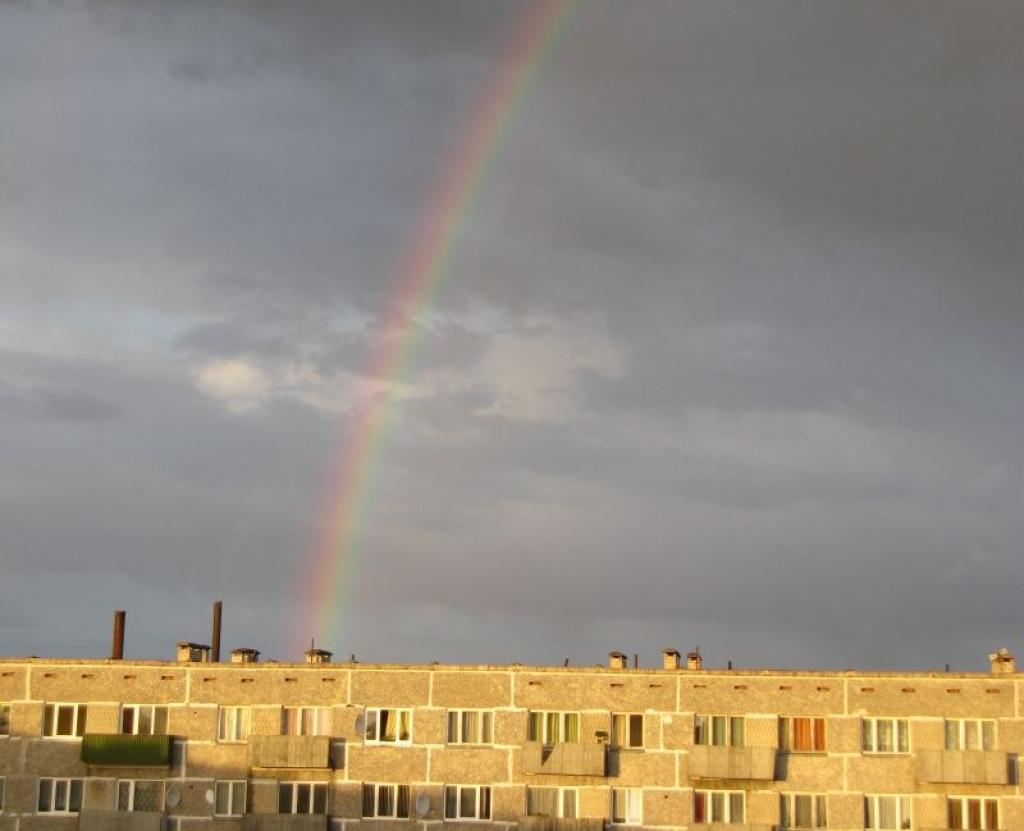 Šīs nedēļas sākumā Gulbenē bija vērojama varavīksne.
Autors: Aija Konrāde