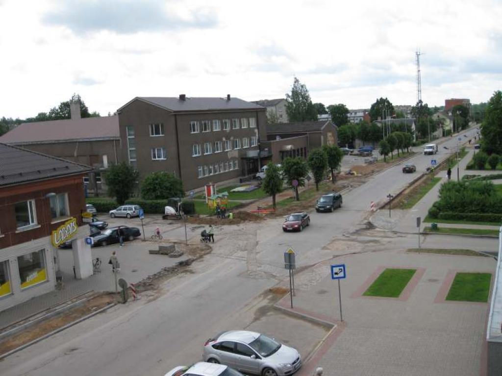 Pilnā sparā rit darbi uz O.kalpaka ielas.
Autors: Inese Indzere