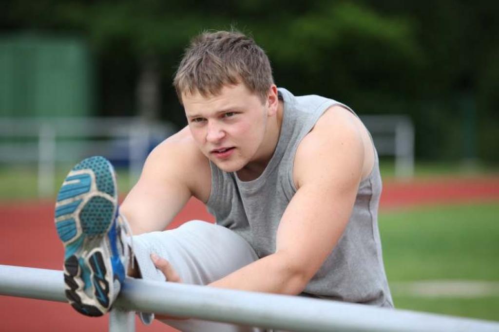 Dāvis grib uzrādīt pēc iespējas labāku rezultātu, tādēļ ir daudz jātrenējas. 
Autors: Gatis Bogdanovs