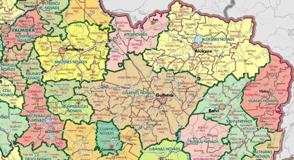 Latvijā pavisam ir 109 novadi. Valstī ir deviņas republikas nozīmes pilsētas - Rīga, Daugavpils, Jēkabpils, Jelgava, Jūrmala, Liepāja, Rēzekne, Ventspils un Valmiera, kas ir vienīgā republikas nozīmes pilsēta Vidzemē ar 27,4 tūkstošiem iedzīvotāju.
Autors: www.raplm.gov.lv