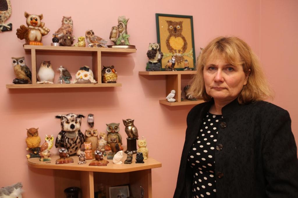 Tirzas pamatskolas direktore Svetlana Ziepniece ir pārliecināta, ka pūču kolekcija ar laiku noteikti kļūs lielāka.
Autors: Gatis Bogdanovs