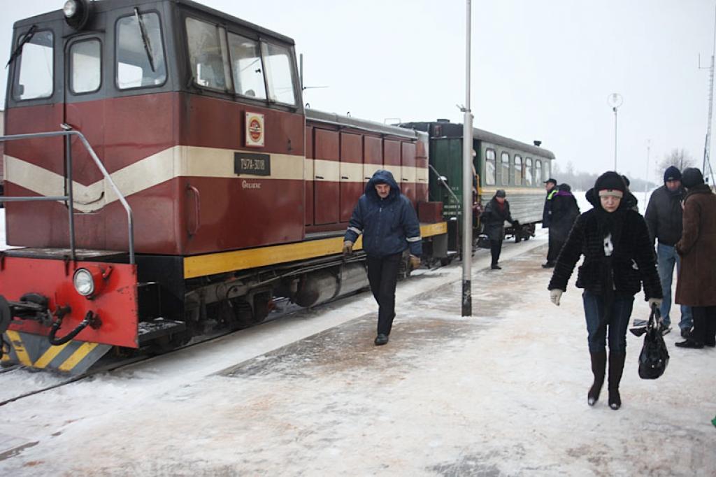 Vakar rītā ar bānīti līdz Gulbenei atbrauca septiņi pasažieri.
Autors: Gatis Bogdanovs