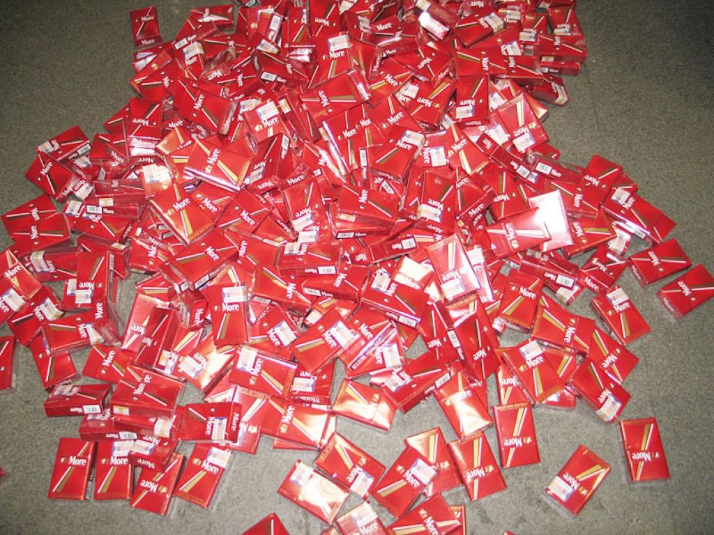 Konfiscētās cigaretes 