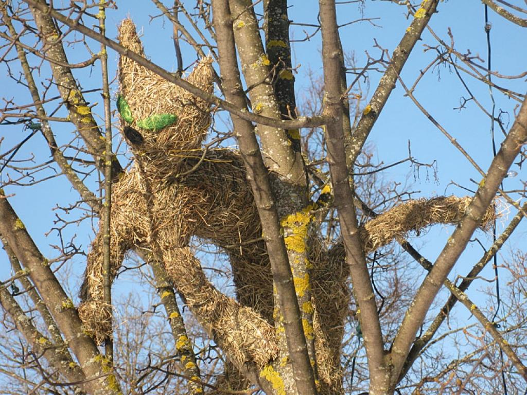 Gaisā jau jūtamas pavasara vēsmas. To ir sajutuši arī kaķi. Arī skvērā šobrīd ir apmetušies Ineses Baumanes darinātie kaķi.
Autors: Pārsla Konrāde
