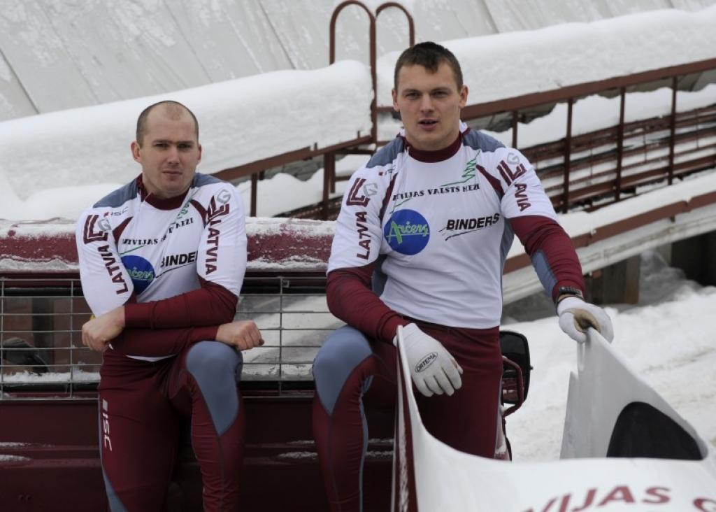 Edgars Maskalāns (no kreisās) un Daumants Dreiškens.
Autors: no www,sportacentrs.com