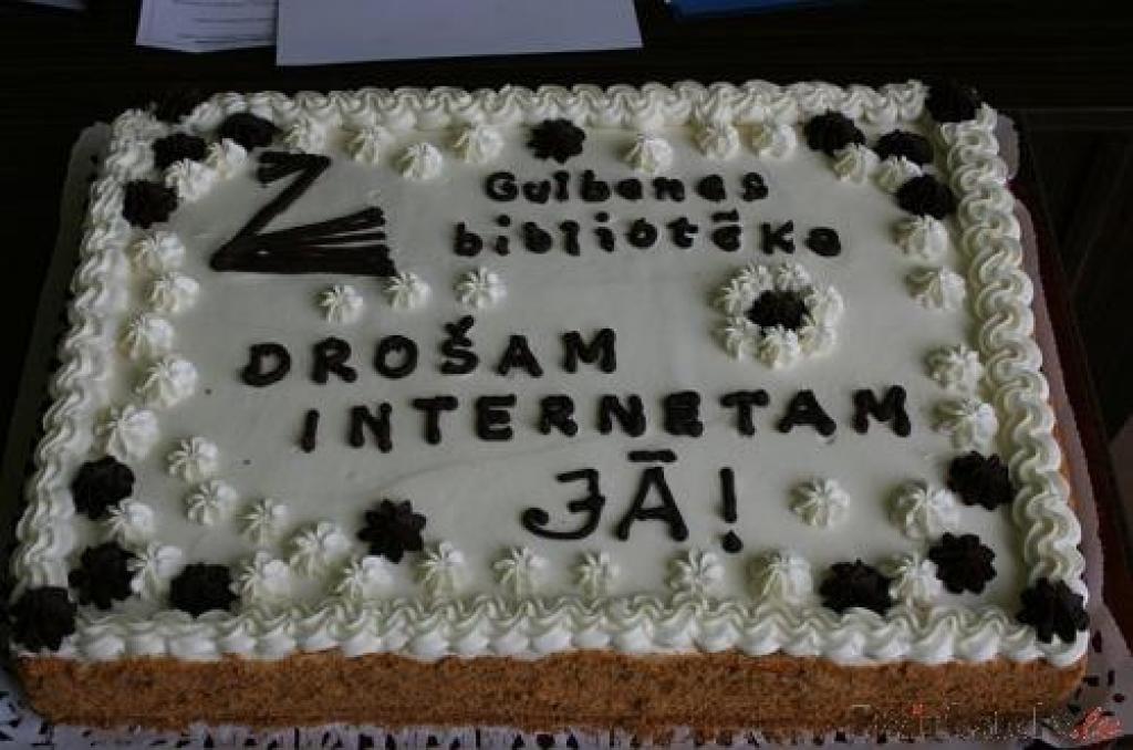 Pērnā gada pasākuma torte.
Autors: No arhīva.