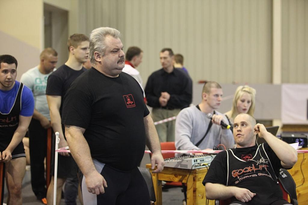 Svara kategorijā virs 120 kilogramiem 1.vieta - Andrejam Puķītem.
Autors: Gatis Bogdanovs