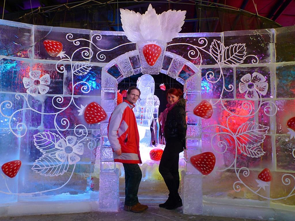 Daudzgadējaiss Jelgavas ledus skulptūru festivāla mākslinieciskais vadītājs, tēlnieks Kārlis Īle, kurš pērn vasarā Novada svētkos Stāmerienā veidoja uguns skulptūras Stāmerienas ezerā, un Agnese Rudzīte-Kirillova Rostokas piepilsētā...