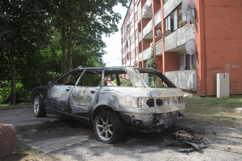 Ugunsgrēkā, kas mājas pagalmā Gulbenē notika naktī uz trešdienu, sadega vieglā automašīna un no tās liesmām bojāta tika arī otra, kura stāvēja blakus.
Autors: Gatis Bogdanovs