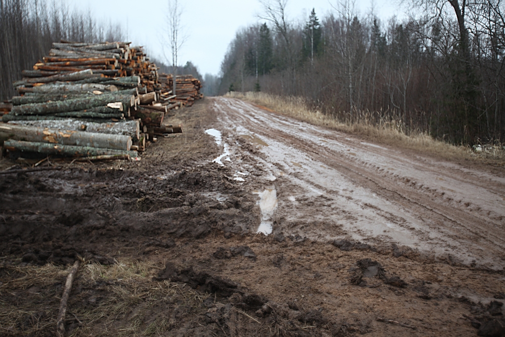 Smagajai tehnikai intensīvi pārvietojoties pa ceļu šādos rudenīgi mitros laikapstākļos, tas var tikt sabojāts ļoti ātri. 	
Autors: Gatis Bogdanovs