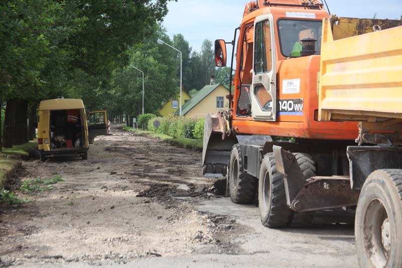 Ozolu ielas rekonstrukcijas darbi pagājušajā vasarā.
Autors: Gatis Bogdanovs (no arhīva)