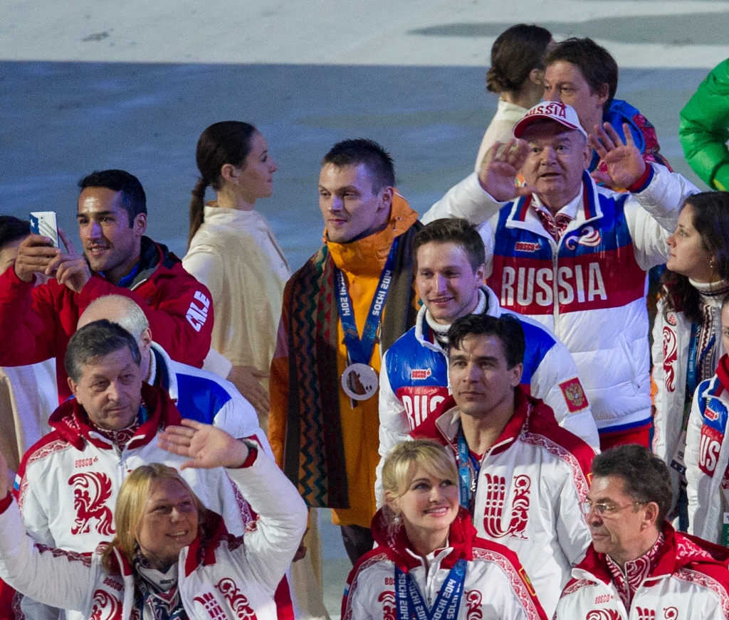 Daumants Dreiškens Ziemas olimpiādes noslēgumā.
Autors: Aivars Liepinš (Diemas Mediji)