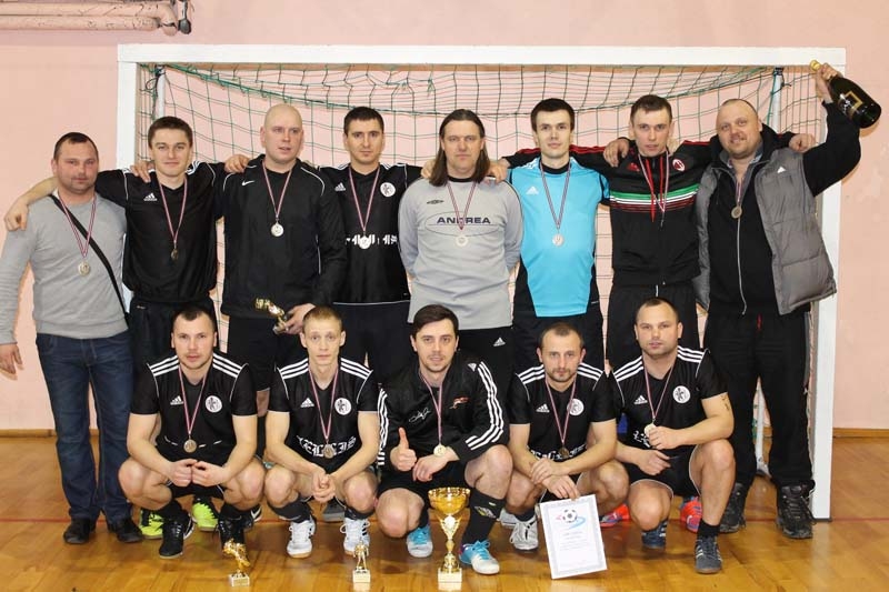 Gulbenes novada telpu futbola čempionāta 1.līgas zelta godalgas ieguvēji - FTK 