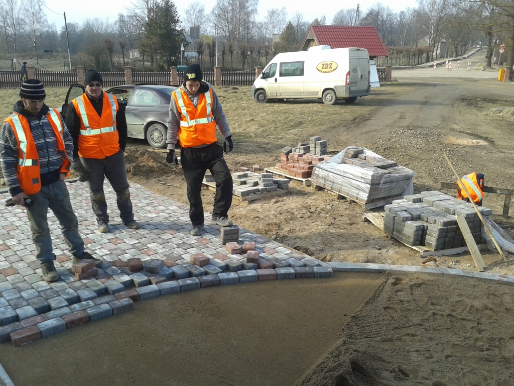 Bruģētāji praktisko apmācību laikā.  
Autors: no personiskā arhīva