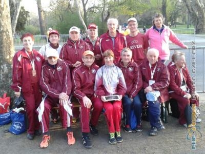 Gandrīz visi Latvijas soļotāji, kas piedalījās vieglatlētikas čempionātā Budapeštā.
Autors: www.lvva.lv