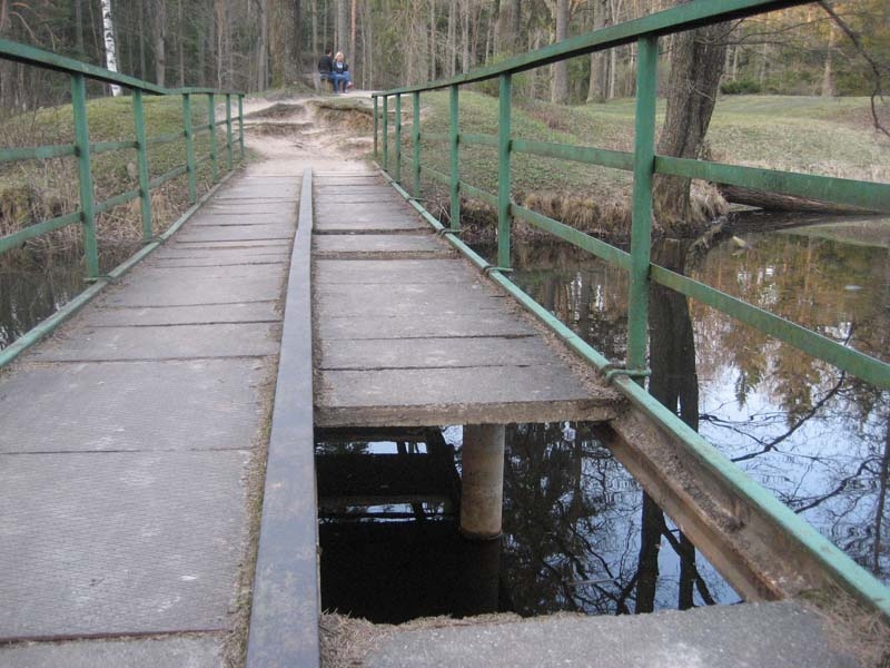 Gulbenē, Spārītes parkā, metāla tiltiņam, kas ved uz vienu no saliņām, nenoskaidrots ļaundaris ir izņēmis piecas betona plāksnes un ielidinājis ūdenī.
Autors: Diāna Odumiņa