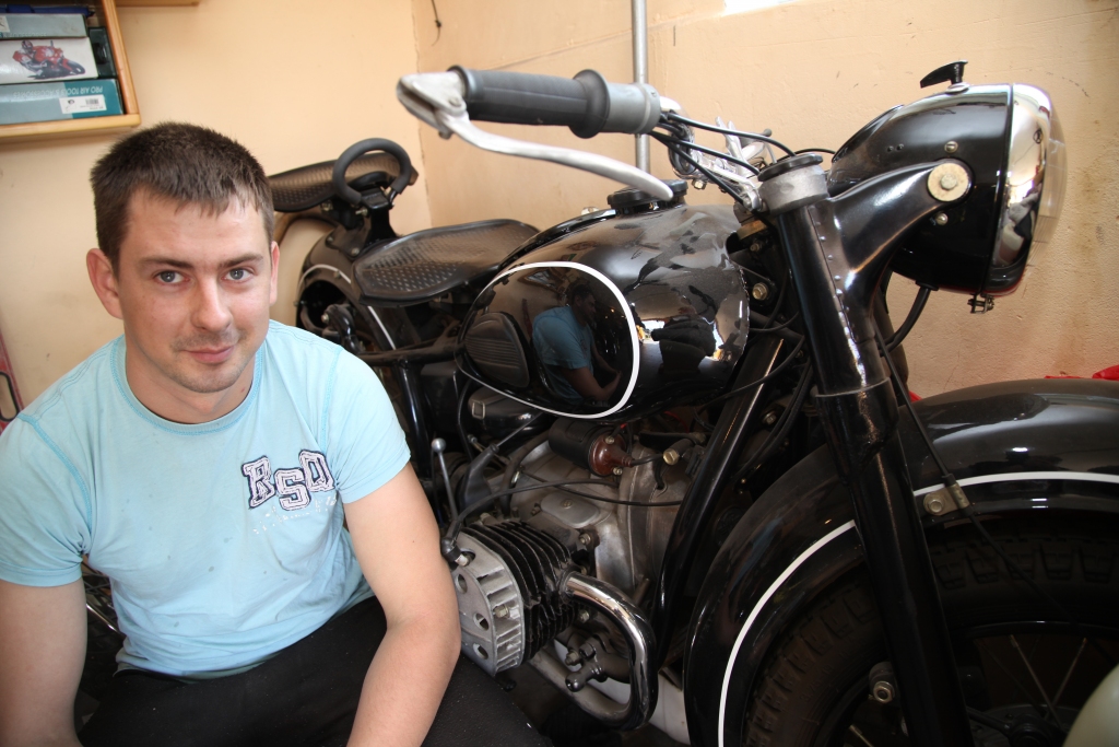 Kopumā Aivars atjaunojis vairākus motociklus. Iespaidīgs ir motocikls “K-750”.
Autors: Gatis Bogdanovs