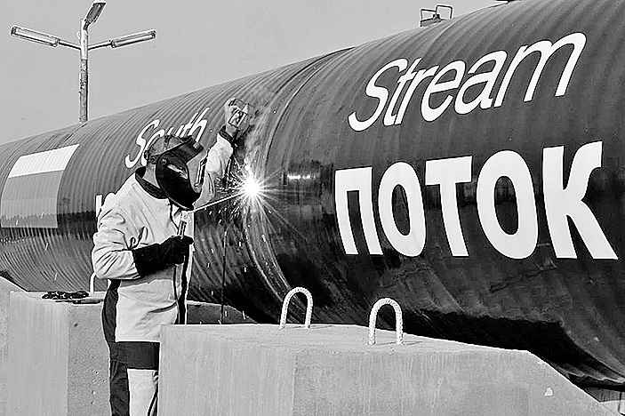 Krievija lēmumu pārtraukt “South Stream” gāzes vada būvi pamatoja ar Bulgārijas atļauju nesaņemšanu. 
Autors: “Gazprom”