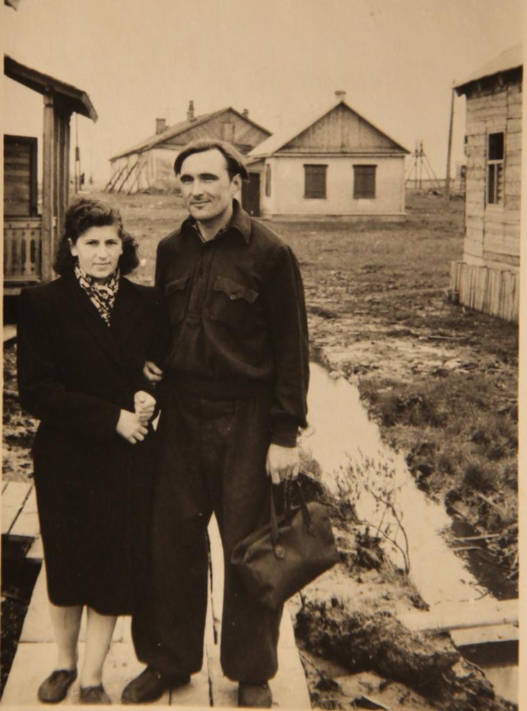 Ausma kopā ar vīru Pēteri Vorkutā.   
Autors: no personiskā albuma