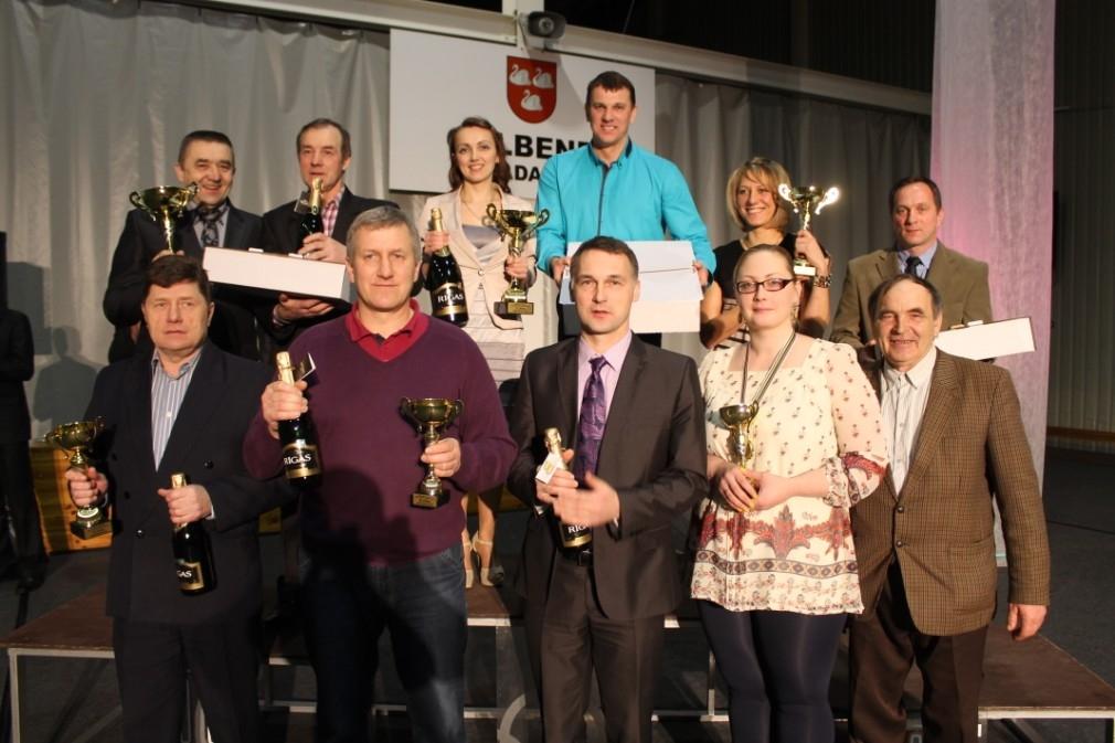 Pirmie seši uzvarētāji: