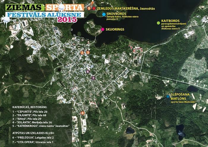 Ziemas sporta veidu norises vietu shēma.