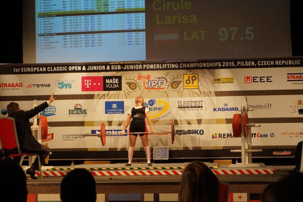 Larisa Cīrule savā svara kategorijā Eiropas čempionātā ieguva 7.vietu.  
Autors: No personiskā arhīva