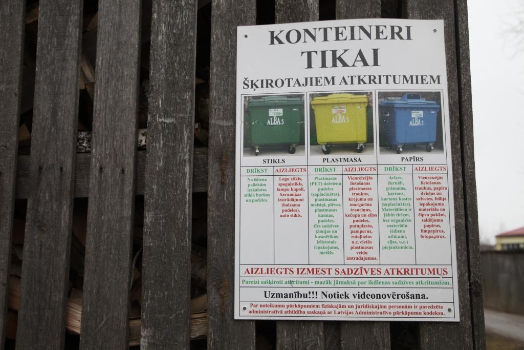 Kuros konteineros un ko atļauts izmest? Vadoties pēc šādām norādēm, viss būs skaidrs. 
Autors: Gatis Bogdanovs