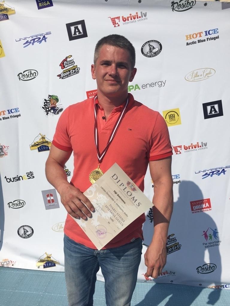 Uģis Smirnovs savā svara kategorijā izcīnīja 1.vietu. 
Autors: no personiskā arhīva