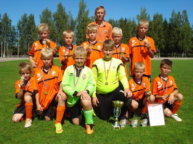 FB Gulbene/GFA komanda - Latvijas ZA reģiona U-10 grupas čempioni.
Autors: no personiskā arhīva