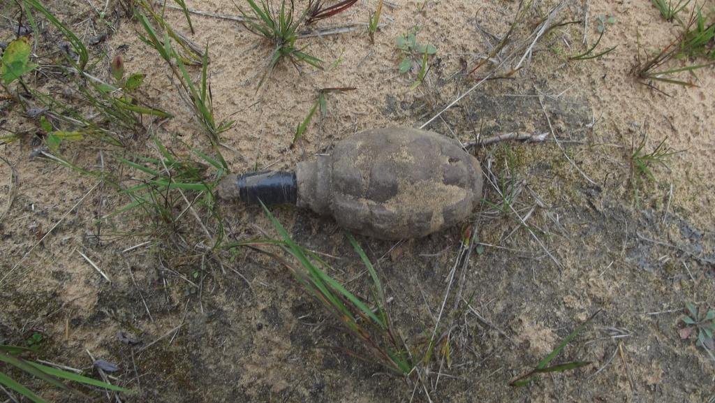 IedzīvotĀjiem Druvienā šoruden laimējās, ka nesprāga šī granāta, kas nejauši tika atrasta kartupeļu rakšanas laikā. Iedzīvotāji par atradumu ziņoja Valsts policijai, kā jau tas pienākas. Granāta tagad ir iznīcināta. 
Autors: no Zemessardzes arhīva