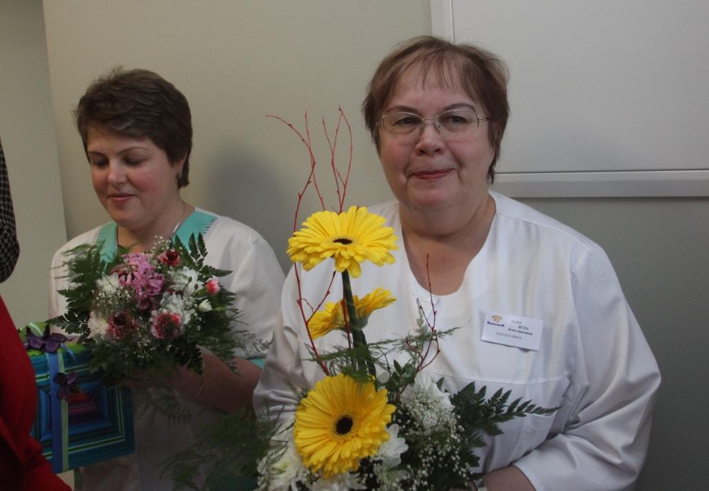 Alda Buša (pirmā no labās puses) ziņoja par veselības aprūpes pieejamības nodrošināšanu Gulbenes novadā.
Autors: no Dzirksteles arhīva