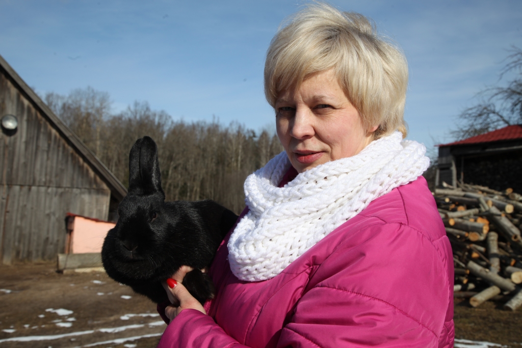 “Nu, vai esi izdomājusi, kur šajās Lieldienās slēpsi olas? Nē? Nu tad vēl ir laiks mazliet padomāt,” šķirnes trušu mātes nodomus mēģina noskaidrot joprojām Gulbenes novadā vienīgās trušu minifermas īpašniece Vita Mohovikova. 	
Autors: Gatis Bogdanovs