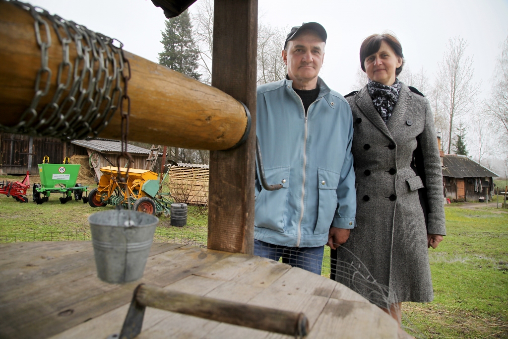 Jaungulbenes pagasta piemājas saimniecība “Pēteri”, kur valsts darbu ar darbu saimniecībā veiksmīgi apvieno Velga un Viktors Janoviči, ir uzskatāms piemērs, ka, visu rūpīgi izplānojot, veiksmīgi var tikt galā tikai ar pašu spēkiem. Piemājas saimniecība ir arī labs atbalsts ģimenes budžeta papildināšanai. “Mēs nestrādājam mazāk kā lielajās saimniecībās. Atšķirība ir tikai tā, ka liela saimniecība algo strādniekus, kas visu paveic, bet mēs strādājam tikai paši. Iespējams, tāpēc arī lauksaimnieciskās produkcijas pašizmaksa ir mazāka. Uzskatām, ka vienlīdz labi laukos var pastāvēt arī mazās saimniecības,” spriež Velga un Viktors. Velga ir skolotāja Sveķu speciālajā pamatskolā. Turpat par tehnisko darbinieku strādā arī Viktors.
Autors: Gatis Bogdanovs