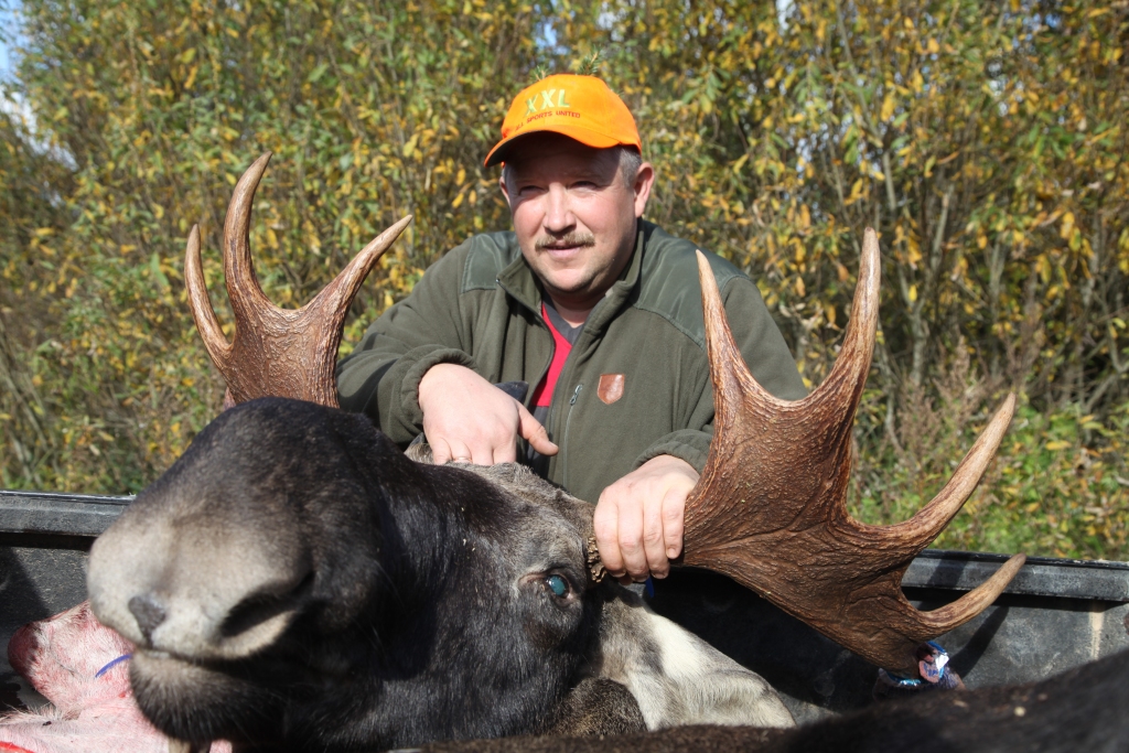 Aināra Kuprovska nomedītajam alnim ir vareni ragi - abās pusēs pieci žuburi, ko tautā dēvē par lāpstinieku.    
Autors: Gatis Bogdanovs
