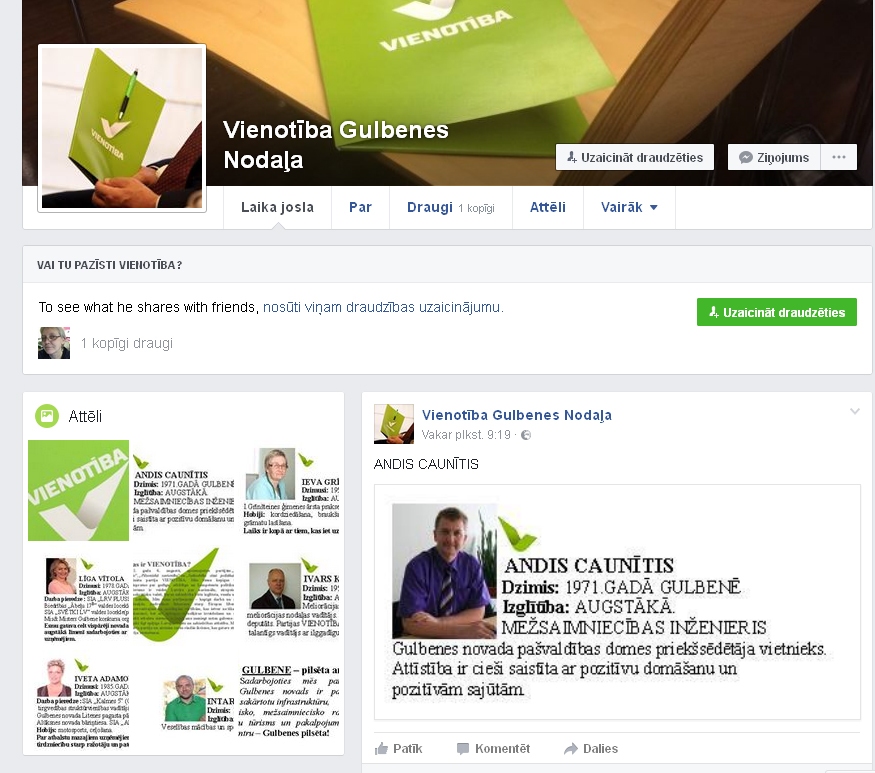 Autors: Ekrānšāviņš no “www.facebook.com”