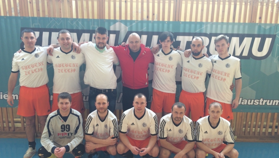  Gulbenes telpu futbola komanda - 2017.gada ZA reģiona čempioni telpu futbolā.
Autors: no personiskā arhīva