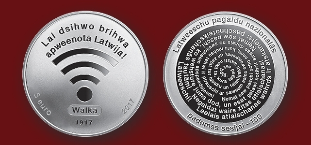 Šonedēļ tika uzsākta šīs kolekcijas monētas tirdzniecība. Tās dizaina autors ir Ivars Drulle. 
Autors: www.monetas.bank.lv