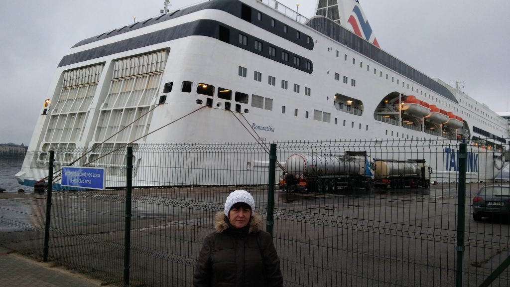 Prāmis “Romantika” Rīgas pasažieru ostā. Esam mājās!