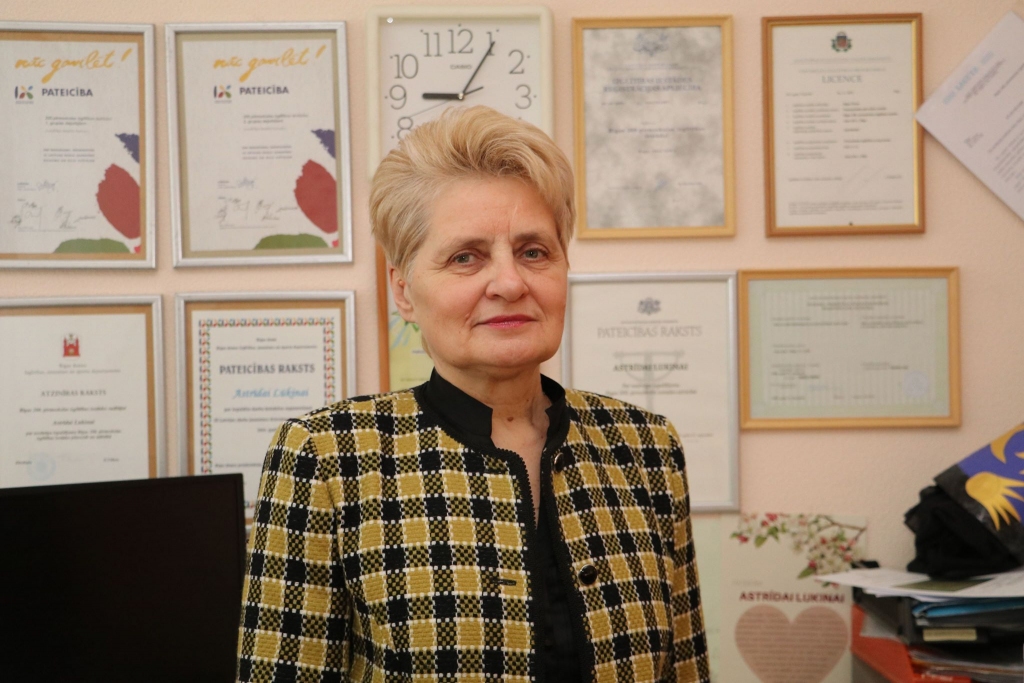 Rīgas 200. pirmskolas izglītības iestādes vadītāja Astrīda Lūkina.
Autors: publicitātes foto