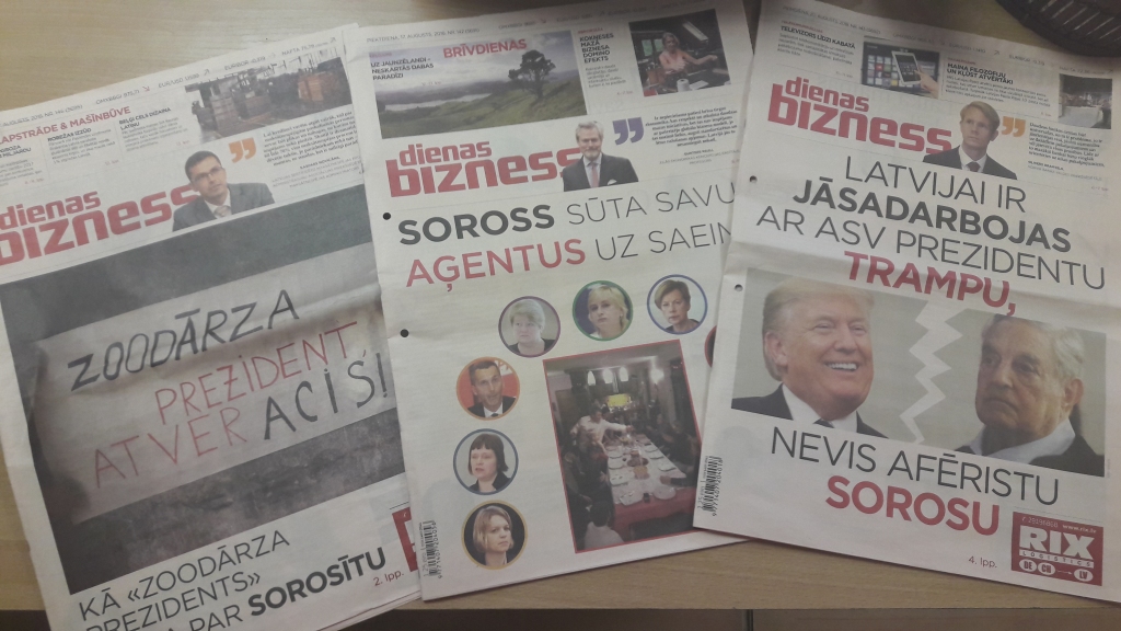 Visu valsti pārņēmis Soross, pasaules gals ir tuvu, bet glābiņš meklējams tikai no Trampa vai Putina. Tā raksta “Dienas Bizness”. Vai tiešām? 
Autors: Ginta Alberte