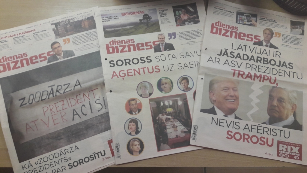 Visu valsti pārņēmis Soross, pasaules gals ir tuvu, bet glābiņš meklējams tikai no Trampa vai Putina. Tā raksta “Dienas Bizness”. Vai tiešām? 
Autors: Ginta Alberte