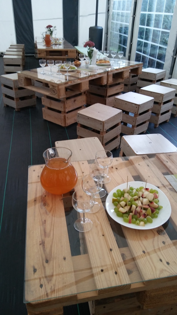 “Domu pieturas” vīna degustācijās vasarā var uzņemt līdz 65 cilvēkiem. Āra telts iekārtota kafejnīcas stilā.

Autors: Pārsla Konrāde