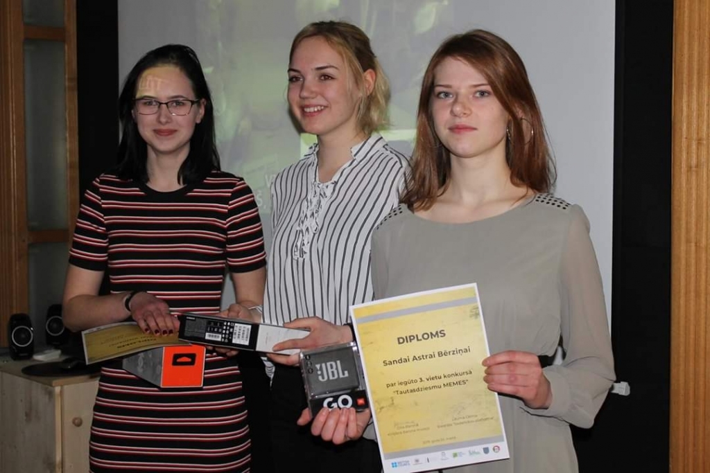 Sanda Astra Bērziņa ir gandarīta par iegūto 3.vietu konkursā.
Autors: no personiskā arhīva