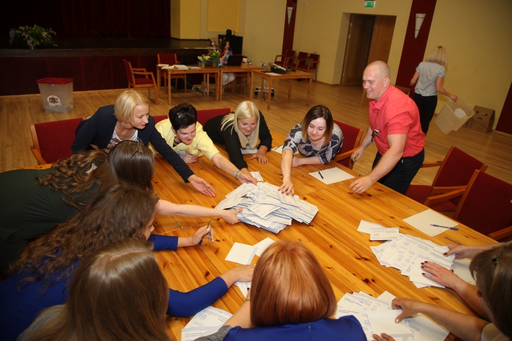 Interesanta pieredze. Galā tika gan skaitliski lielā iecirkņa vēlēšanu komisija Gulbenes pilsētā (attēlā), gan nelielās lauku iecirkņu komisijas. Lienīte Reinsone, kura pārraudzīja visu šo darbu novadā, saka paldies kolēģiem par atbildīgo veikumu un vēlētājiem par sapratni. Lai arī Gulbenes novadā kopumā tika gaidīta lielāka vēlētāju aktivitāte, balsstiesīgie tomēr pārliecinoši demonstrēja savu vēlmi un redzējumu par Latvijas pārstāvniecību Eiropas Parlamentā. 	
Autors: Gatis Bogdanovs